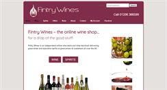 Desktop Screenshot of fintrywines.co.uk